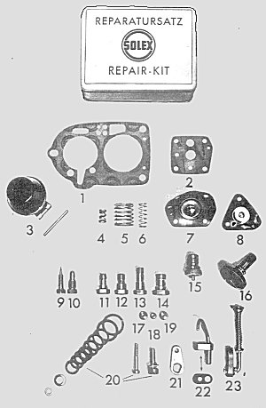 Bild 12: SOLEX Reparatur Kit