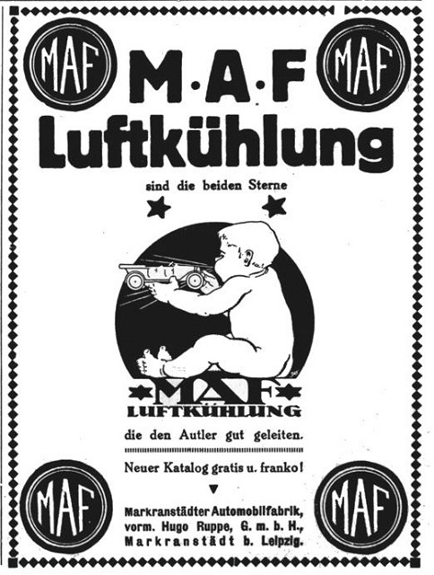 zeitungswerbung MAF 1914