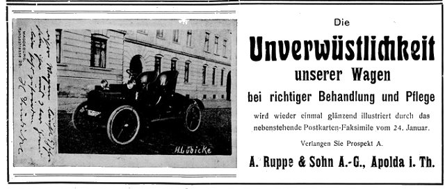 Piccolo-Werbung 1911
